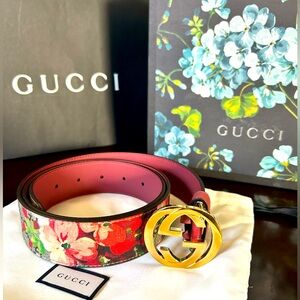NEW Gucci Bloom Belt Pink